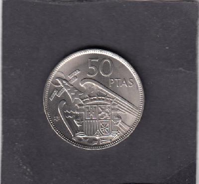 Beschrijving: 50 Pesetas FRANCO